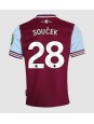 Moške Nogometnih dresov West Ham United Tomas Soucek #28 Domači 2024-25 Kratki rokavi